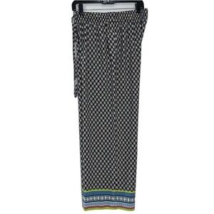 Crown & Ivy Multicolor Drawstring Waist Pull On Palazzo Pant’s Size Smal…